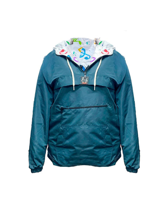 Chaqueta Impermeable con Cremallera Azul Petróleo - Beta Azul Petróleo