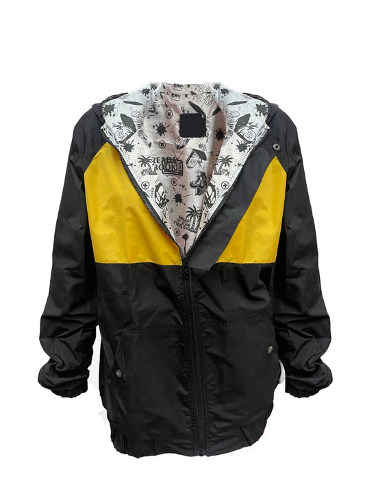 Chaqueta Impermeable  Negro y Amarillo - Alfa Negro y Amarillo