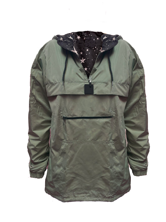 Chaqueta Impermeable con Cremallera Verde Militar - Beta Verde Militar