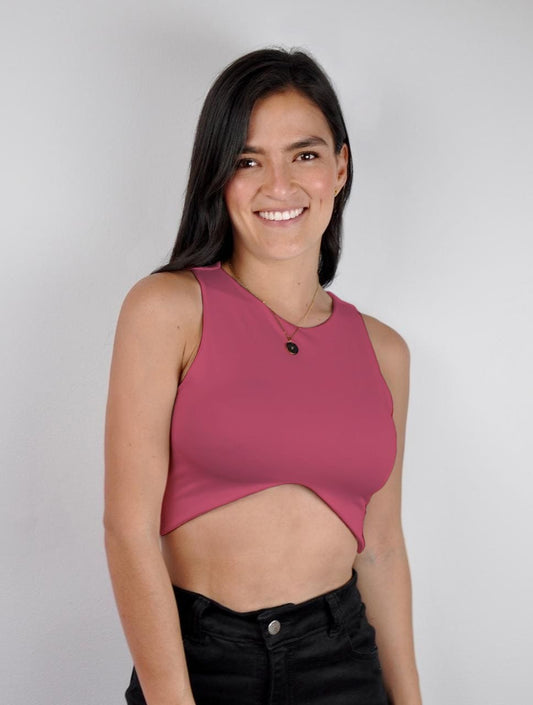 Crop Top para Mujer Uva Manga Sisa - Botánico Uva