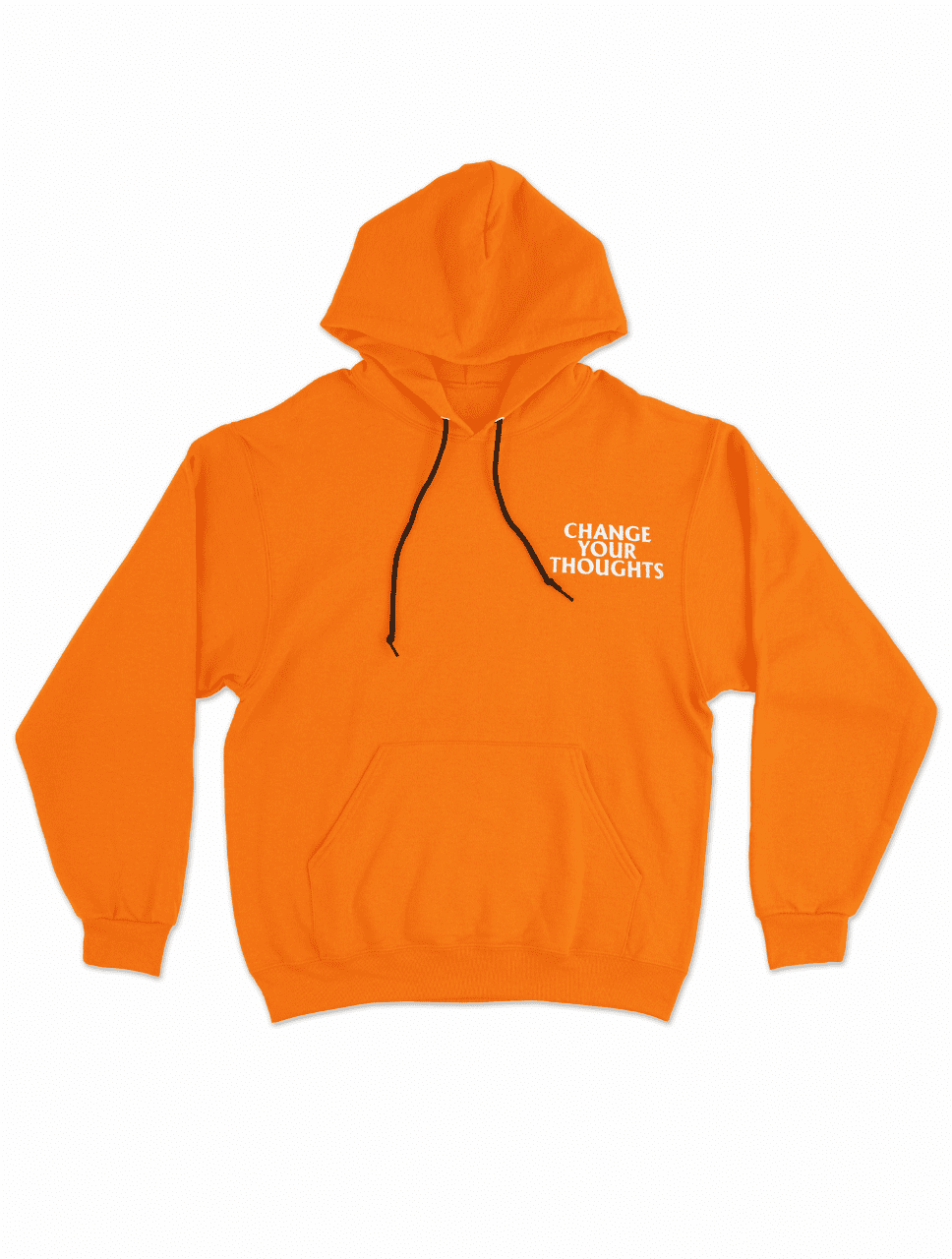 Hoodie Naranja Change Your Thoughts - Hype Naranja